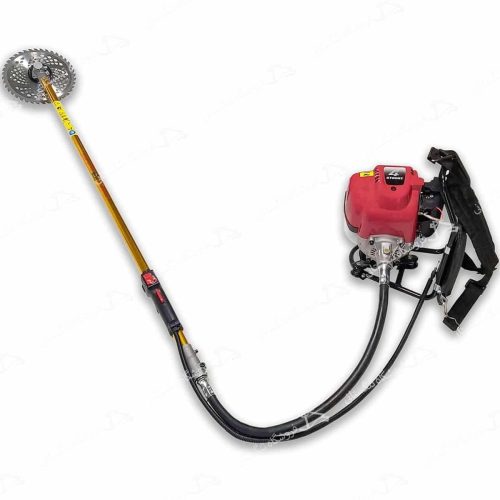 کار با علفزن پشتی