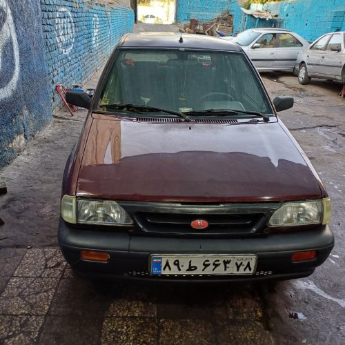 پراید مدل 86 یه لکه رنگ فنی سالم سلامت .ماشین دست مکانیک بوده .تخفیف پایه معامله (رنگ عنابی)