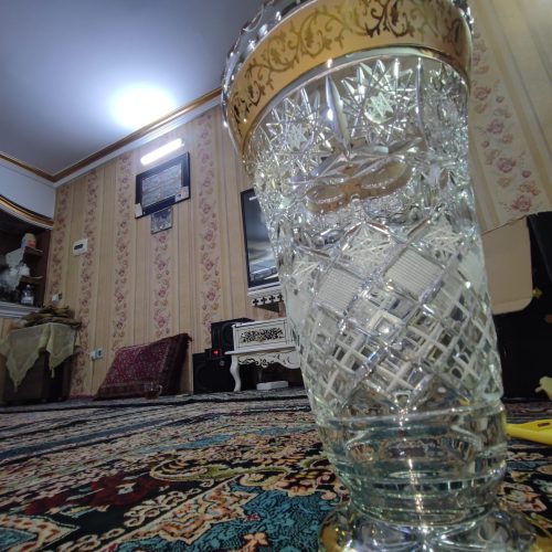 گلدون کریستالی دست ساز