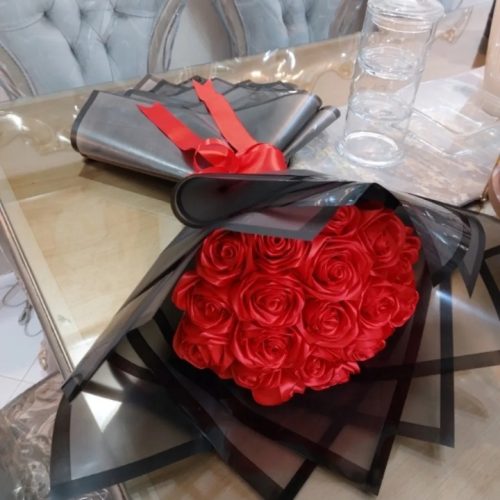 دسته گل روبانی باکس نوزاد