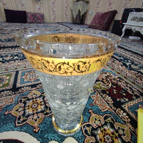 گلدون کریستالی دست ساز