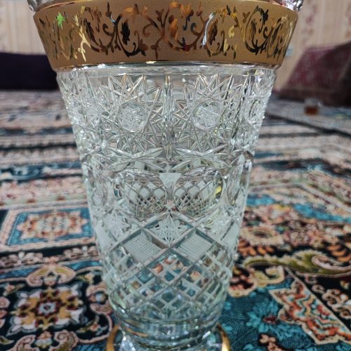 گلدون کریستالی دست ساز