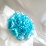 دسته گل روبانی با رنگ های متنوع به دلخواه شما