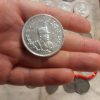 فروش انواع سکه های نقره قاجاری چکشی فروش یکجا گرمی