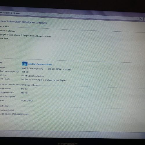 لب تاب کامپک ph )cq62)