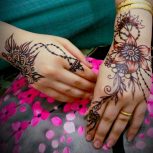 طراحی حنا روی دست