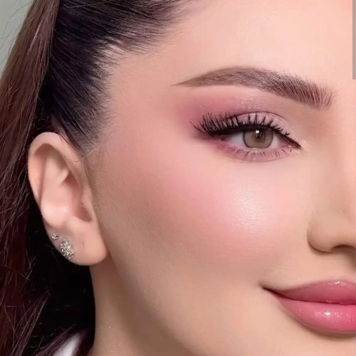 مدل میکاپ. شینیون و رنگ