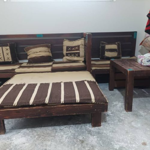 ست سنتی تخت و گاز فردار 4شعله جوجه گردون تمام استیل