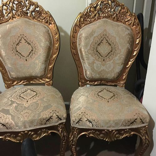 مبل استیل 7 نفره چوب گردو