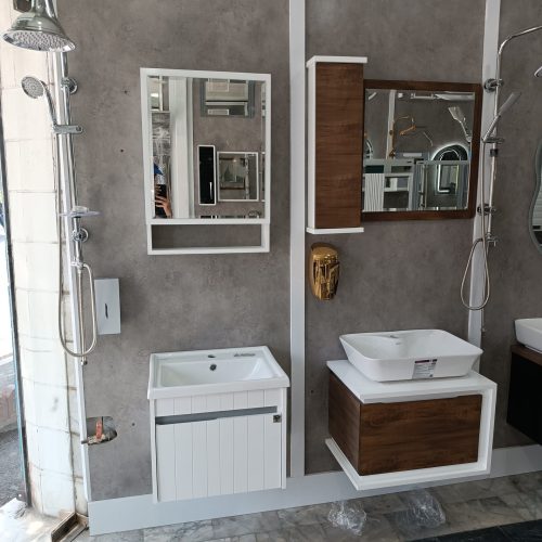 روشویی کابینتی و اینه باکس