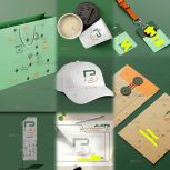 طراحی لگو و ست اداری و فضای دیجیتال گرافیک محیطی