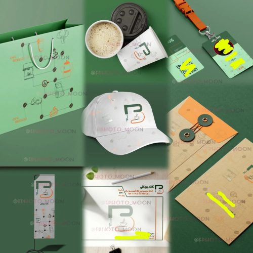 طراحی لگو و ست اداری و فضای دیجیتال گرافیک محیطی