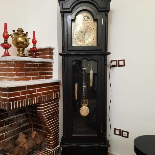 ساعت ایستاده  تمام چوب