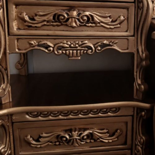 دراور آینه همراه با دو تا پا تختی