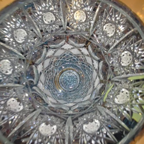 گلدون کریستالی دست ساز