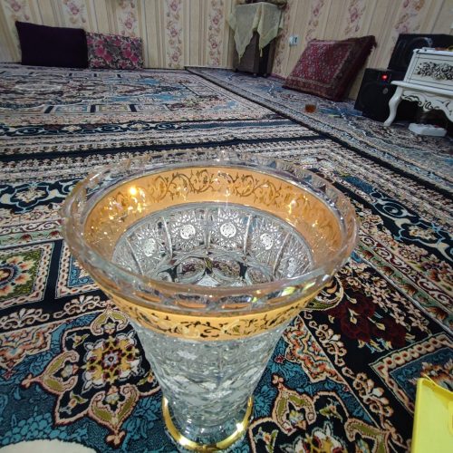 گلدون کریستالی دست ساز