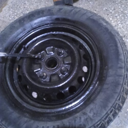 لاستیک تیبا بارینگ وتوپی عقب