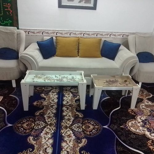 سلام مبلمان 7نفره سالم وتمیز بهترین چوب و پارچه