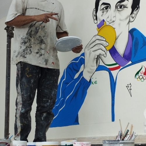 دیوار نویسی طراحی نقاشی