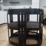میزنهارخوری چهارنفره مشکی طوسی