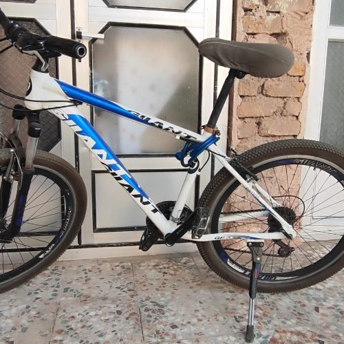 دوچرخه گالانت 26رنگ سفید و آبی