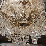 لوستر 6شاخه کریستالی