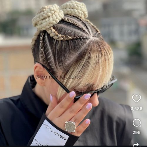 بافت مو مدل