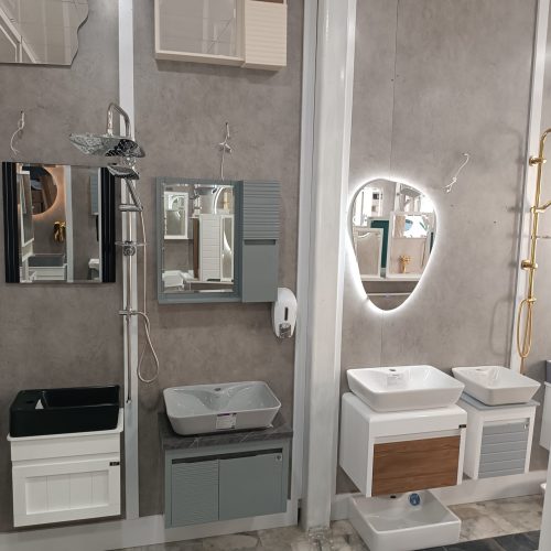 روشویی کابینتی و اینه باکس