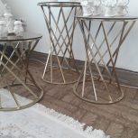 میز سه تایی طلایی