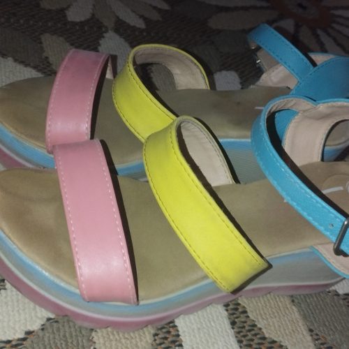 کفش زنانه (دخترانه ) رنگی