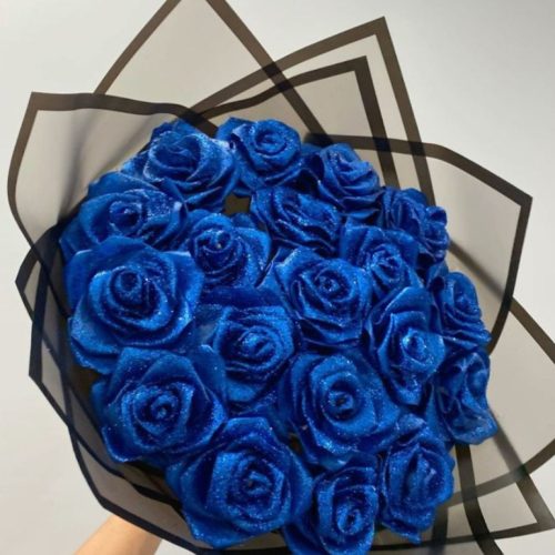 دسته گل روبانی