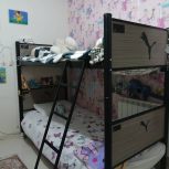 تخت دوطبقه همراه با حفاظ کودک