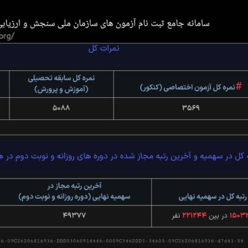 مشاوره انتخاب سراسری و آزاد همه‌ی رشته‌ها و چک چینش