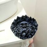 زیرسیگاری طرح اسکلت و شعله