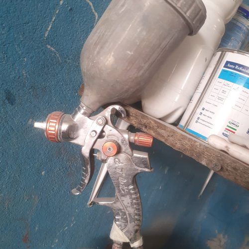 پمپ باد 250 لیتری وپیستوله اوربیتا نازل1.3 وسمباده زن برقی