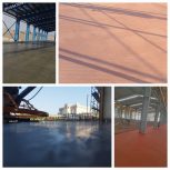 اجرای بتن ریزی کف با دستگاه ماله پروانه ای صیقل