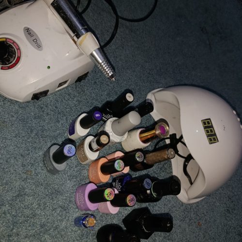 وسایل کاشت ناخن در حد نو