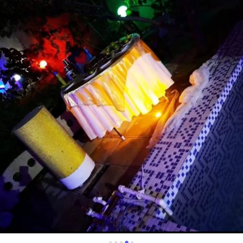 اجاره باغ تالار پانیسا ظرفیت 250نفر طبقه اول و 250 نفرطبقه دوم ، شامل دو طبقه زنانه و مردانه برای عروسی ، عقد و تولد… هنگام تماس گرفتن با این شماره تماس بگیرید 09193909626