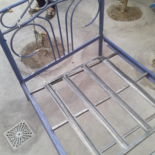 تخت خواب فلزی تک نفره بدون تشک