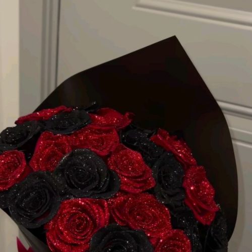 دسته گل روبانی