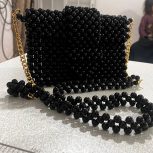 کیف  مروایدی  رنگ مشکی