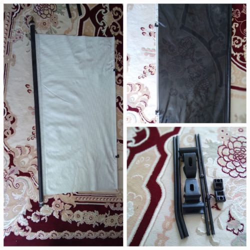 پرده شیشه عقب خودرو 2 میلی سفید مشکی