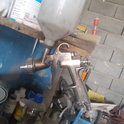 پمپ باد 250 لیتری وپیستوله اوربیتا نازل1.3 وسمباده زن برقی