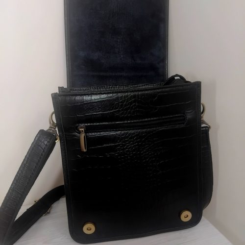 کیف مشکی چرم کاملا نو