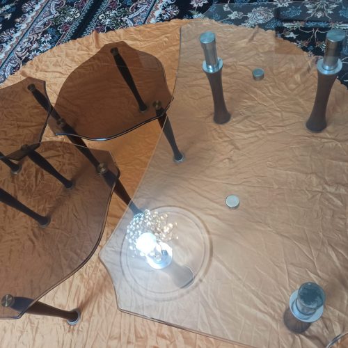 میز جلو مبلی و سه عدد عسلی