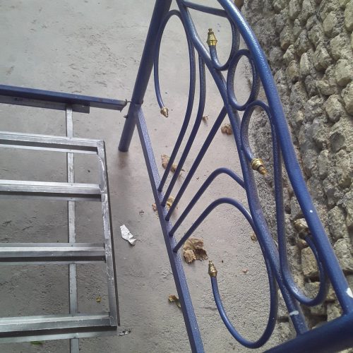 تخت خواب فلزی تک نفره بدون تشک