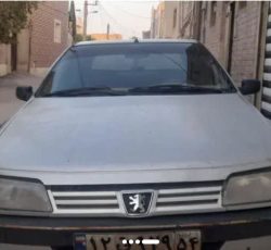 پژو 405 نقره ای دوگانه فابریک کارخانه مدل 86