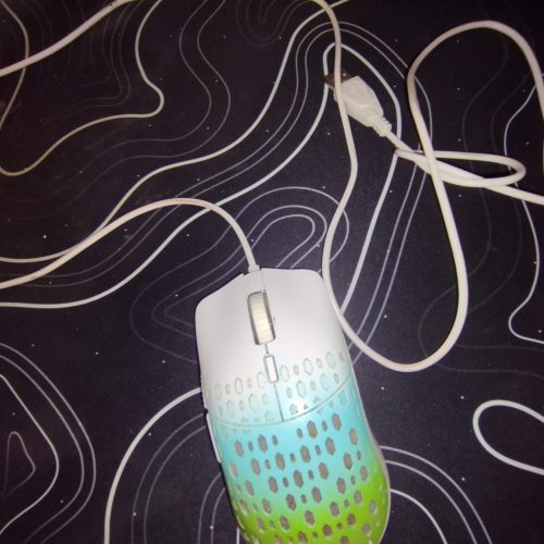 موس سفید سیمی گیمینگ ارجی بی دار