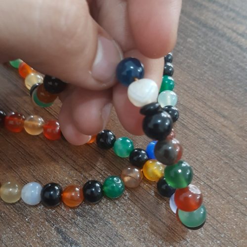 تسبیح عقیق رنگی