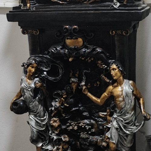 اینه قدی و ساعت